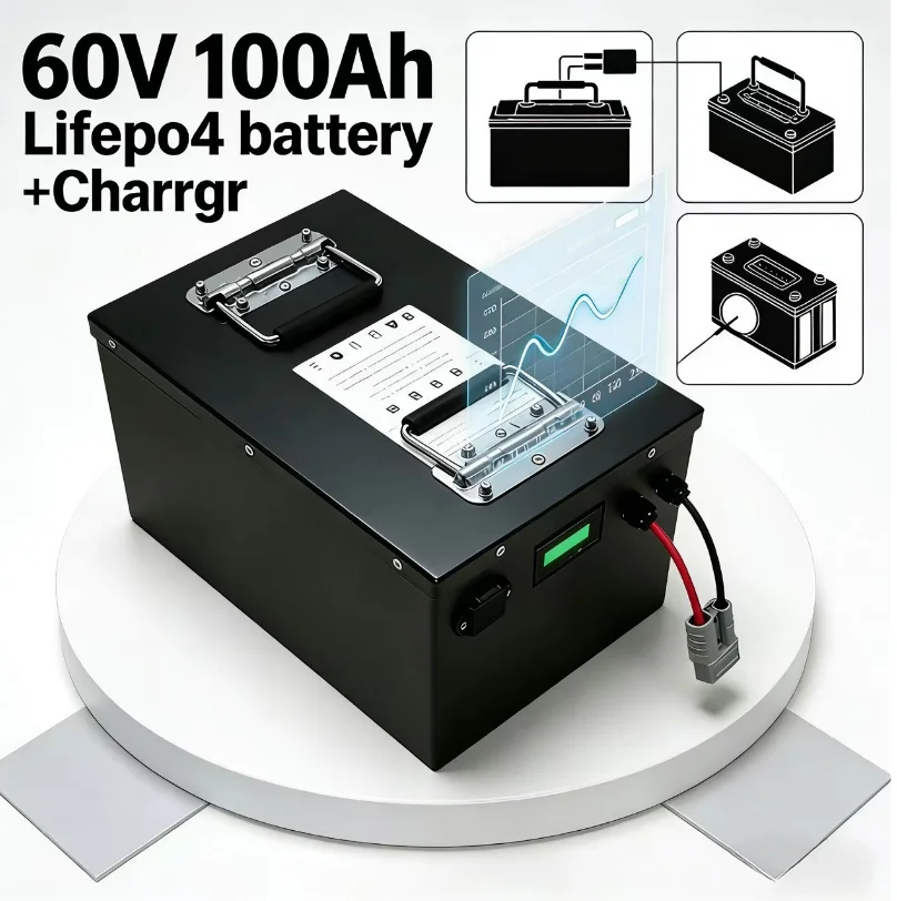 60V LiFePO4 Battery 100Ah/120A - 72V 60Ah Lifepo4 Battery Pack ulasan dan harga